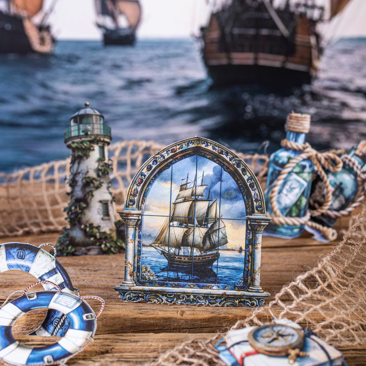 Maritime Time Stickers Border Floral Patterns