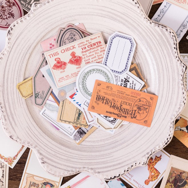 Matchbox Stickers Writing Paper for Collage
