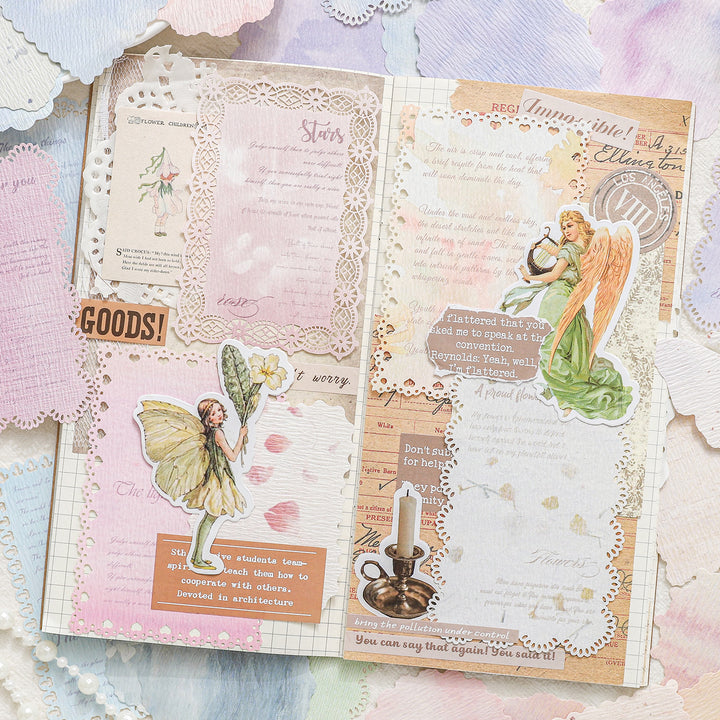 Material Paper Lace Dream Island Scrapbook Use