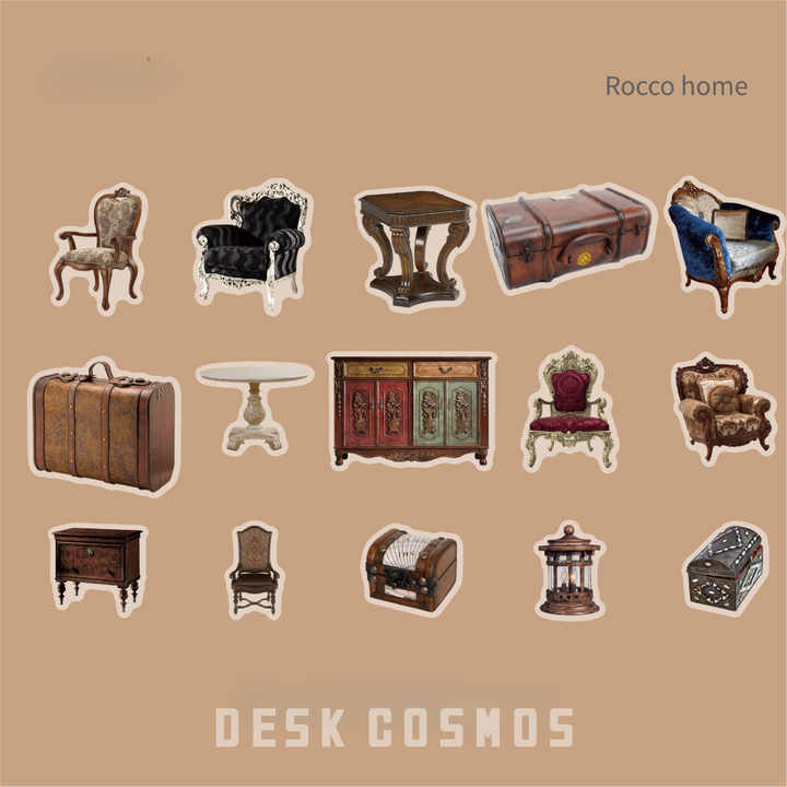 Medieval Story Series Rocco Home Vintage Stickers