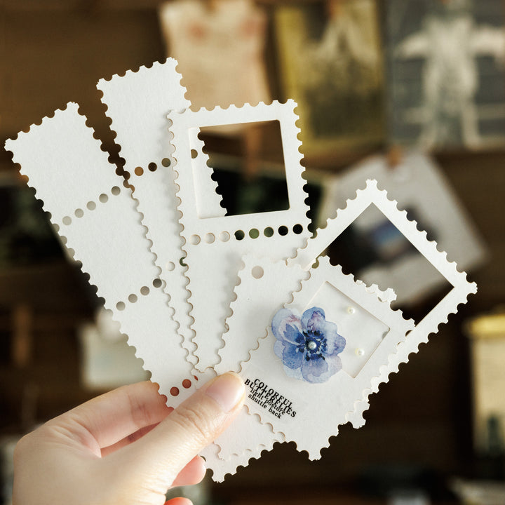 Memorial Post Office Collage Kit with PET Stickers and Kraft Paper