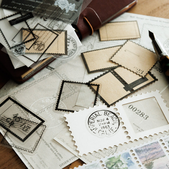 Memorial Post Office Vintage Washi Stickers Scrapbooking Supplies