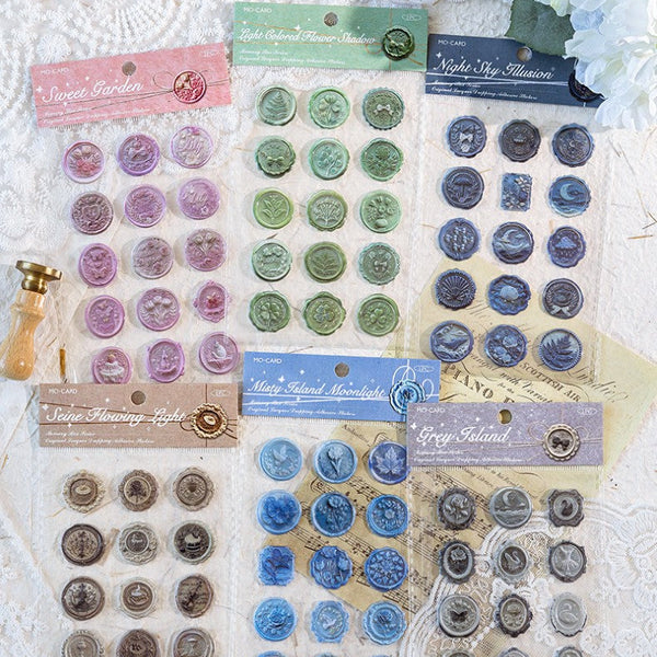 Memory Box Series Retro Aesthetic Stickers for Crafting