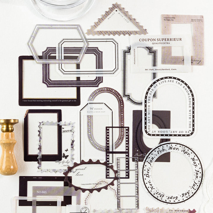 Memory Frame View Elegant Borders Decorative Stickers
