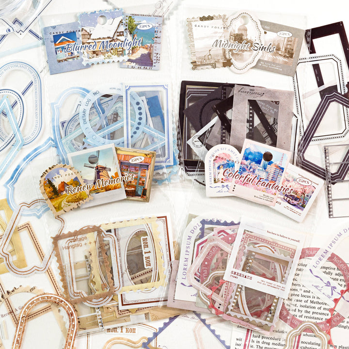 Memory Frame View Minimalist Art Stickers Ideal for DIY