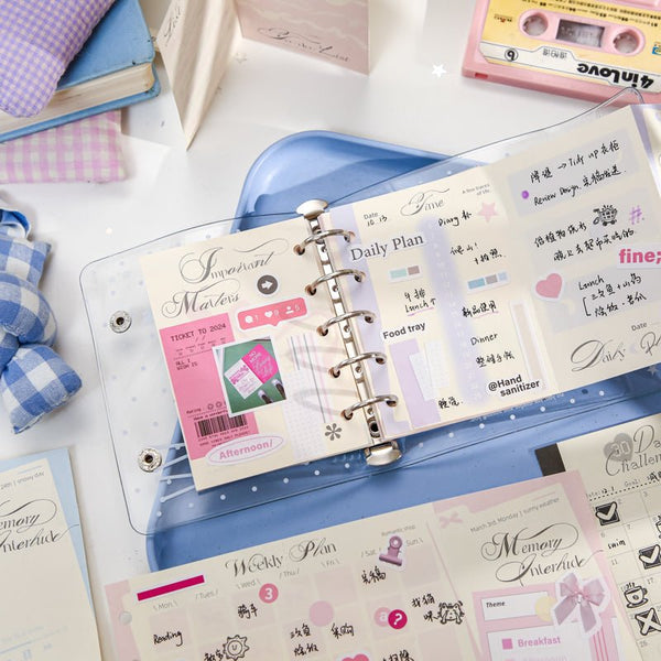 Memory Interlude Series M5 Loose-leaf Refills Watercolor Sweet & Cute Memo Papers Main Image