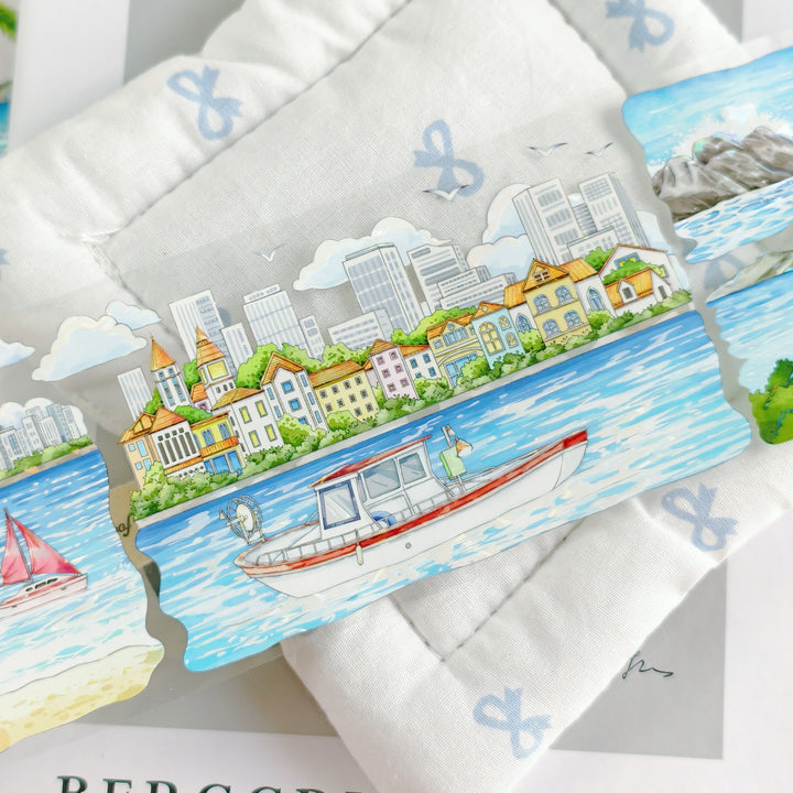 Midsummer Tide PET Tape Creative Supply For Art Projects