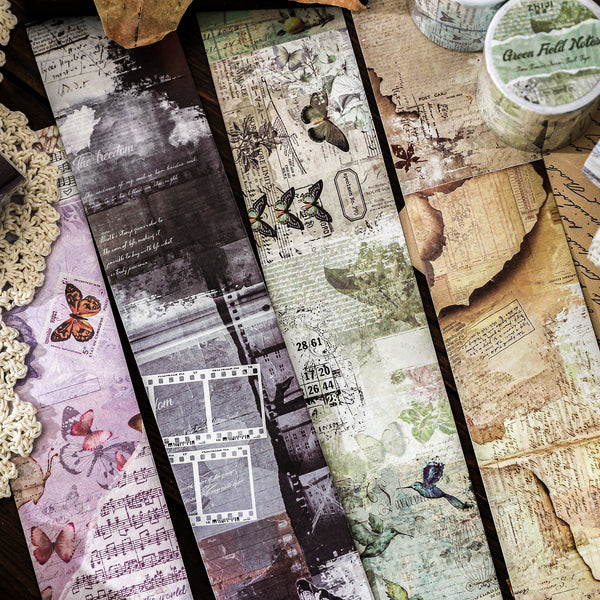 Mingye Old Letters Series Vintage Washi Tape Floral Decoration Main Image