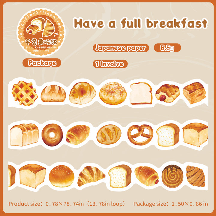 Mini Coffee Series Have a full breakfast Coffee and Dessert Tape