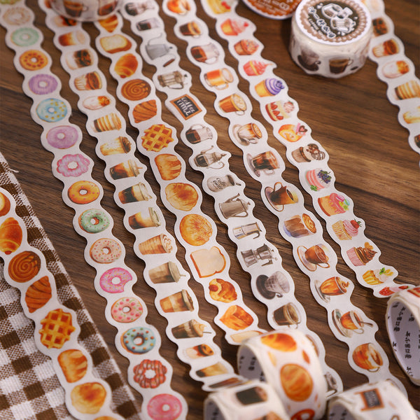 Mini Coffee Series Special-shaped Washi Tapes Coffee & Beverages Cute Designs