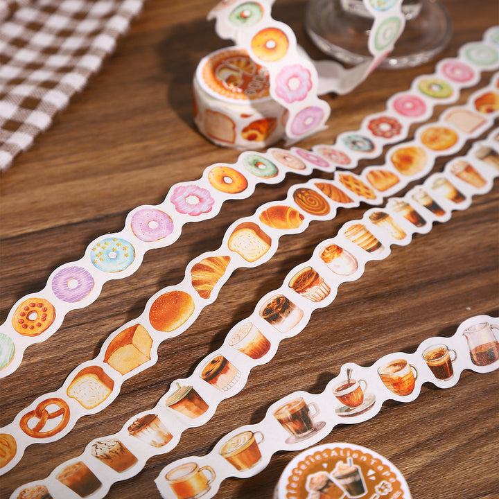 Mini Coffee Series Washi Tapes Coffee Theme Cute Tape for DIY Journaling