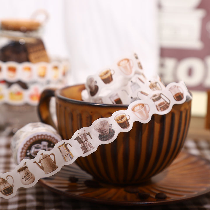 Mini Coffee Series Washi Tapes Sweet and Cute Coffee and Dessert Patterns
