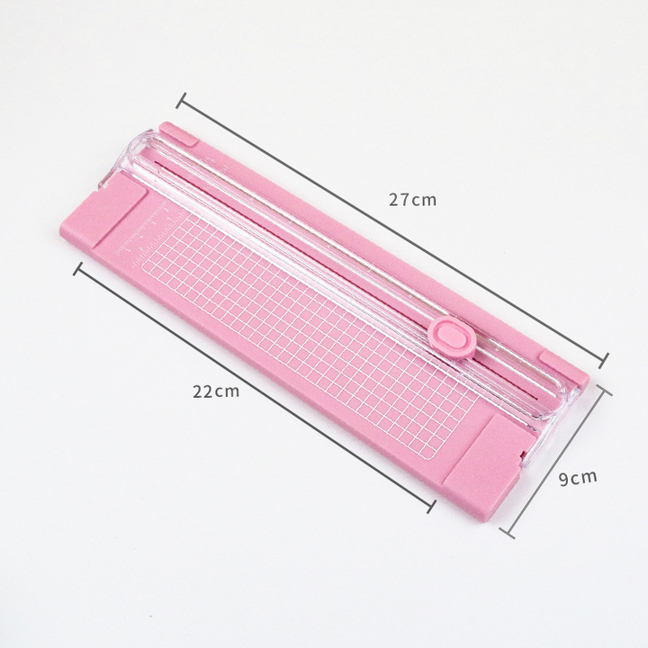 Mini Portable Paper Cutter Pink Sharp Blade