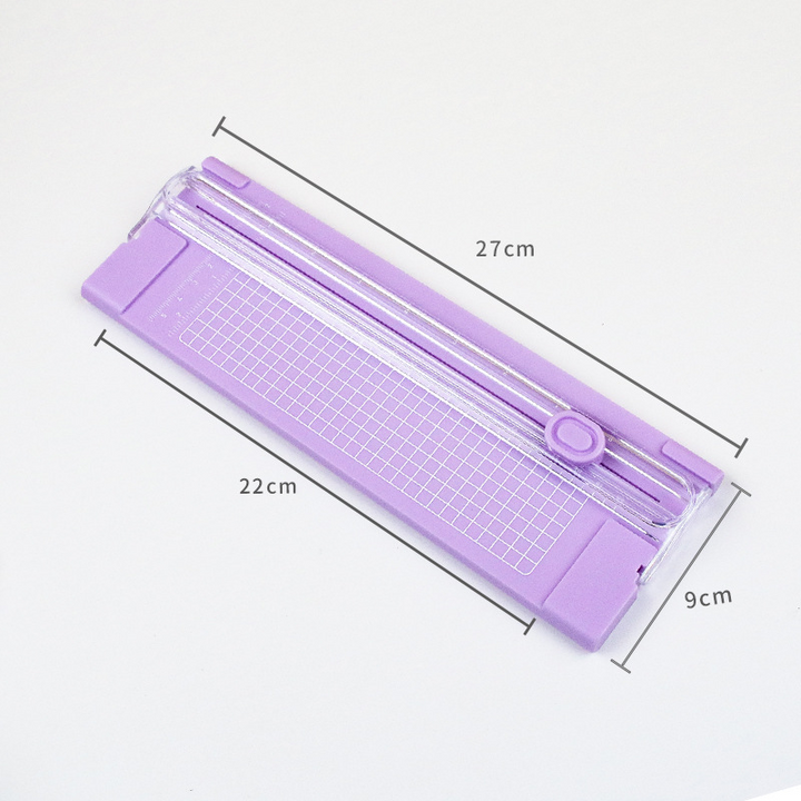 Mini Portable Paper Cutter Purple Sharp Blade