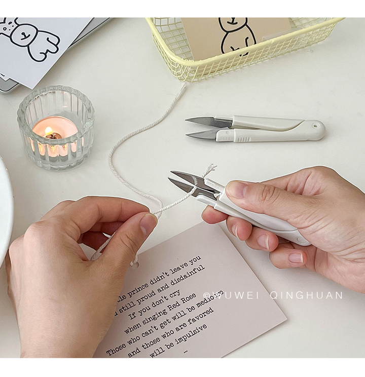 Minimalist Milk White Planner Scissors