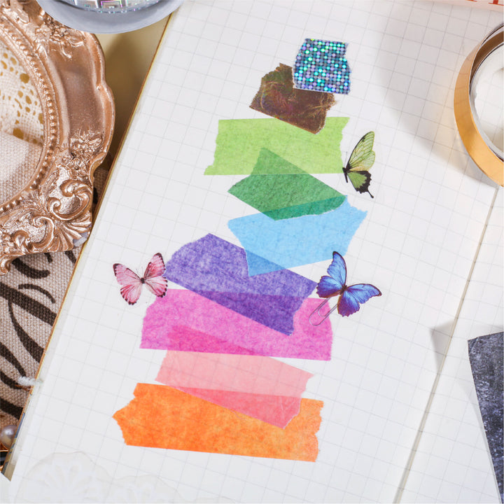 Moon with poetry series retro poetry style washi tape