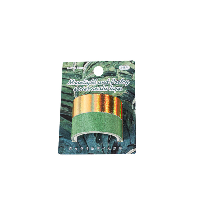 Moon with poetry series washi tape ideal for personalized collage