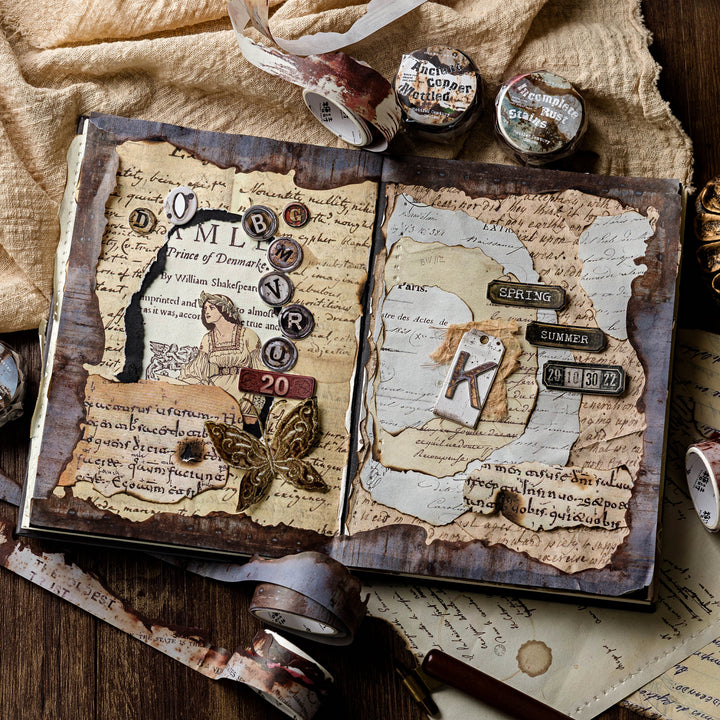 Mottled Century Rusted Memories PET Stickers Scrapbooking