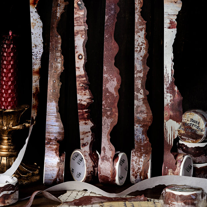 Mottled Century Rusty Patina Stickers Journal Decor