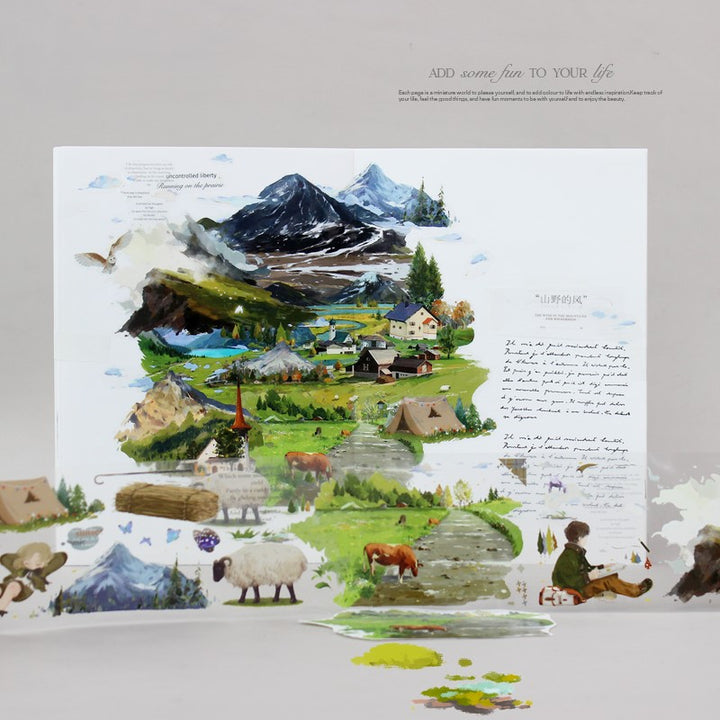 Mountain Breeze Nature Daily Decor Tape For Custom Pages