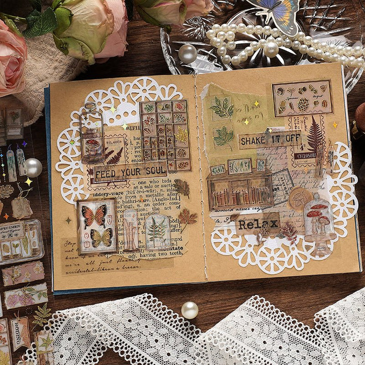 Mountain Moon Scrapbook PET Stickers Romantic Scrapbooking Supplies