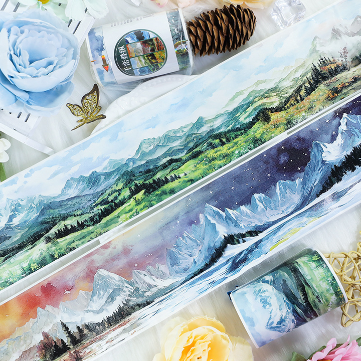 Mountain Washi Tape Qianluanzhong Scenic Landscape