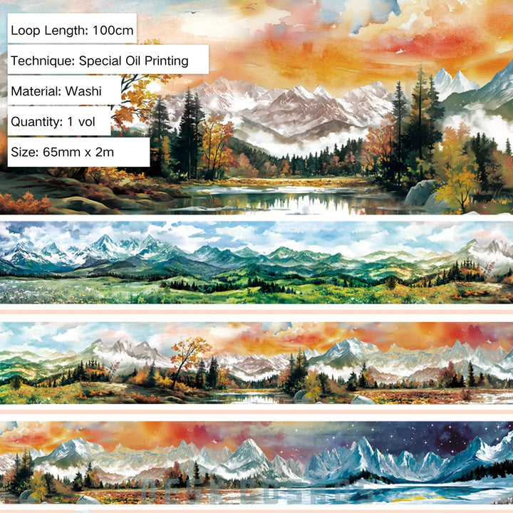 Mountain Washi Tape Qianluanzhong Travel Journal