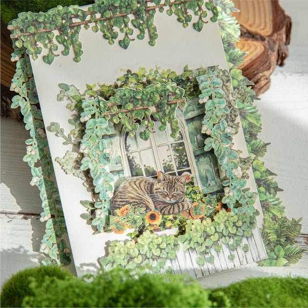 Mountain Wild Flower Branches Series Decorative Floral Stickers For Planners