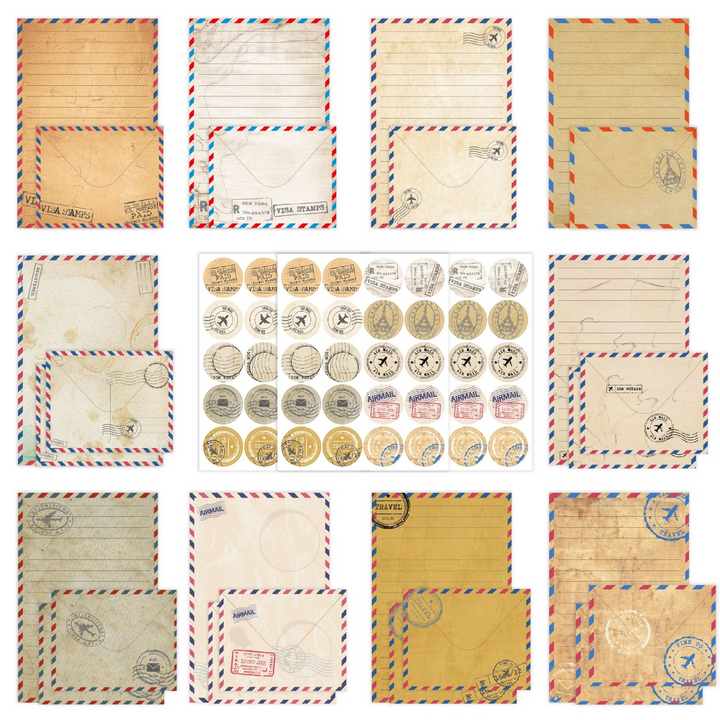 Multi Theme Washi Sticker Set with Elegant Floral and Character Designs