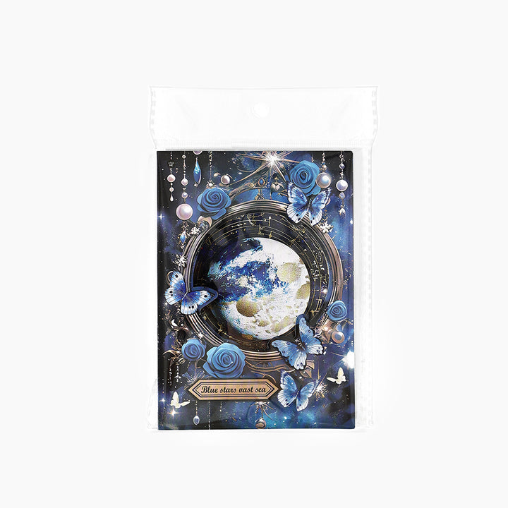 Mystic Background Paper Deep Space Elegant Blue