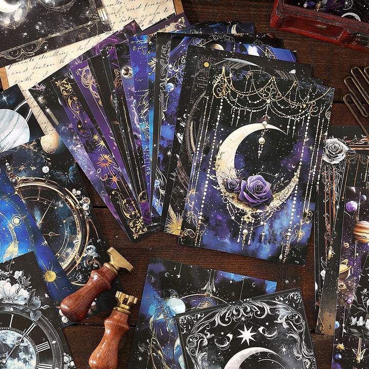 Mystic Background Paper Deep Space Galaxy Collage