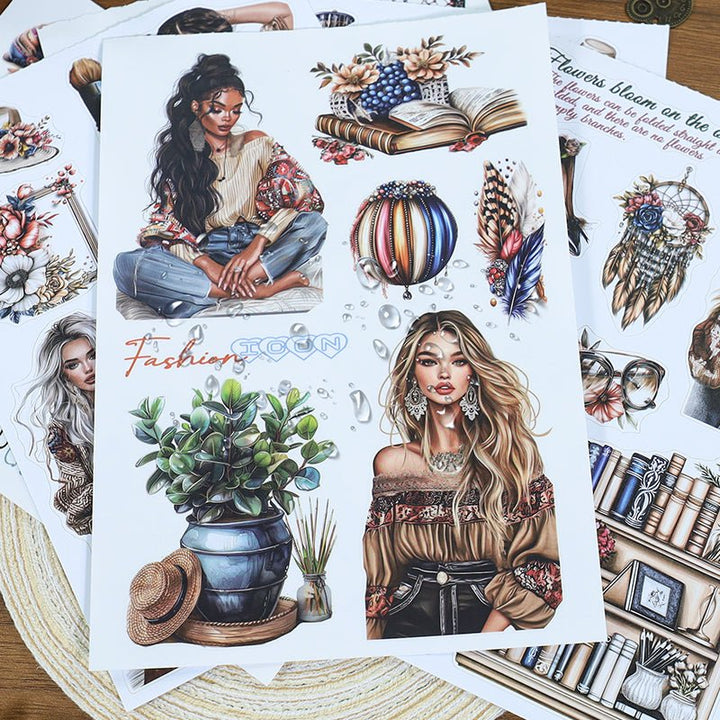 Natural Aesthetic Fairy Tale Vintage Stickers For Cute Scrapbooks