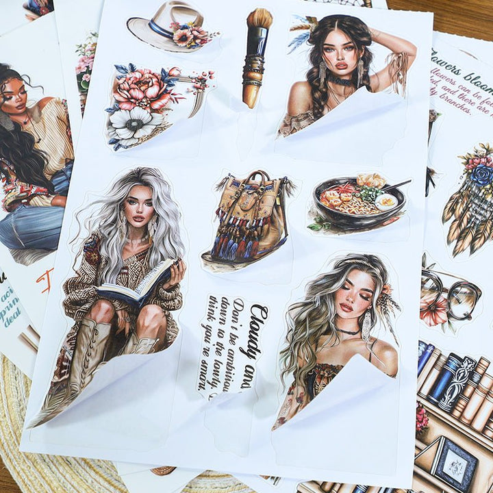 Natural Aesthetic Fairy Tale Vintage Stickers For Diary Decoration