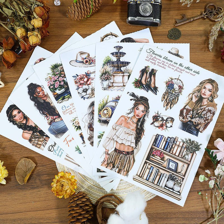 Natural Aesthetic Fairy Tale Vintage Stickers For Gift Decoration