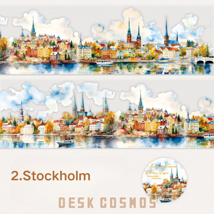 Natural Scenery PET Tape from Travel around Europe series