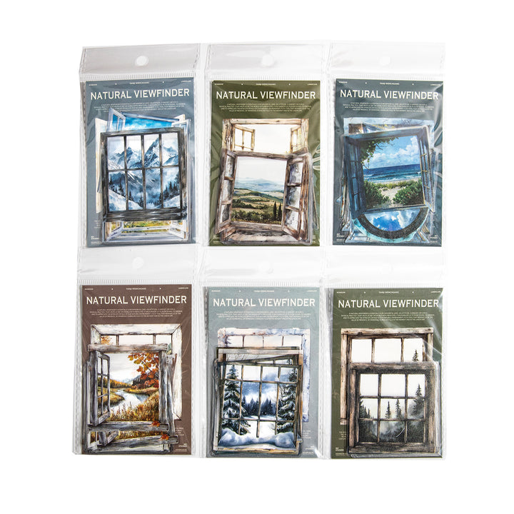 Natural Viewfinder PET Stickers Creative Layout