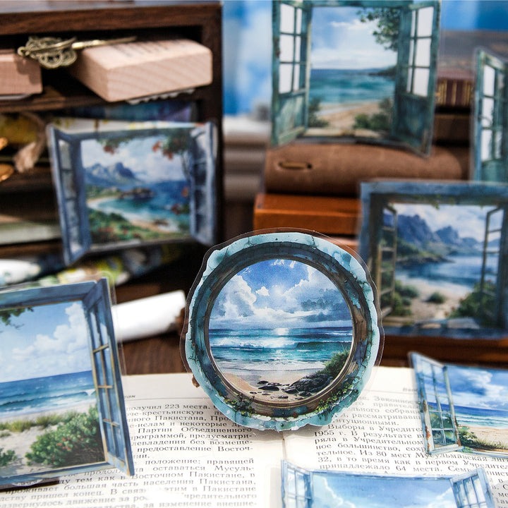 Natural Viewfinder PET Stickers Transparent Design