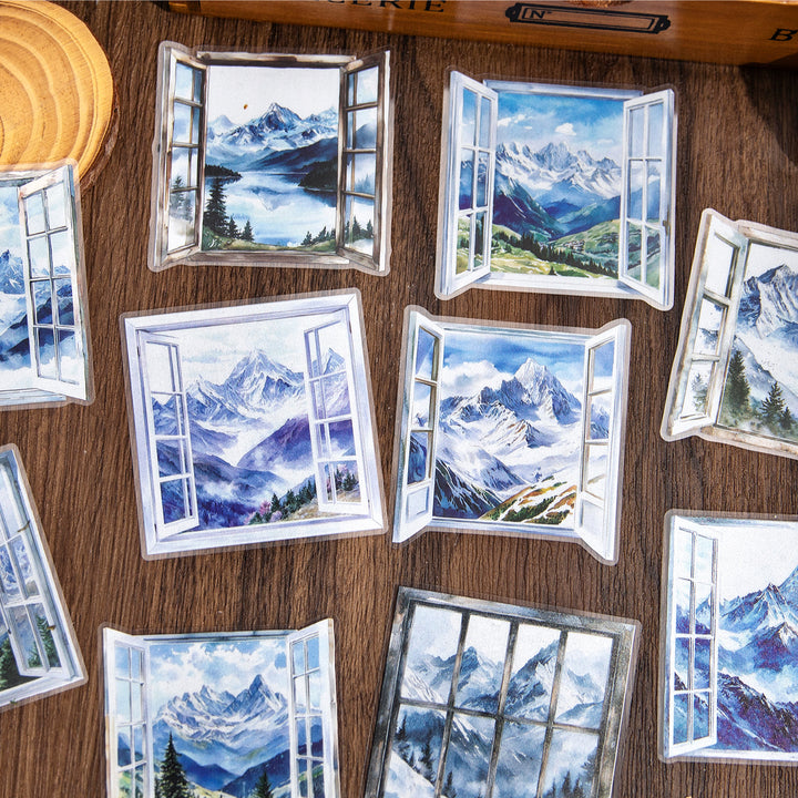 Natural Viewfinder PET Stickers Travel Theme