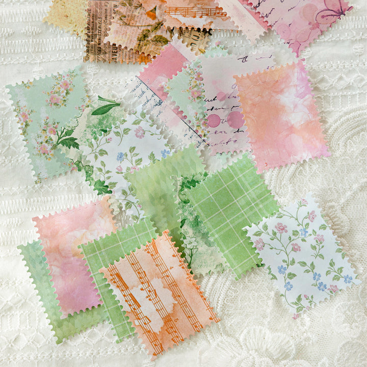 Nature Collage Paper Fresh Breeze botanical detail