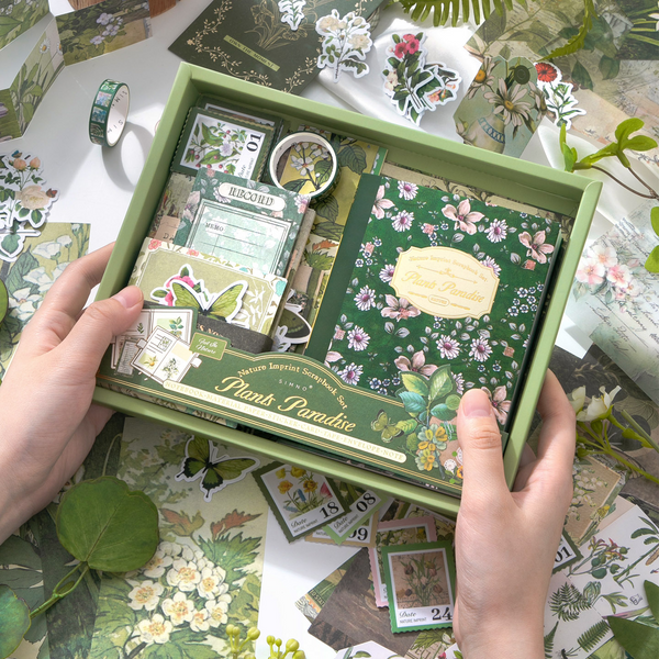 Nature Journal Sticker Box Nature Impression Cute Collage Supplies