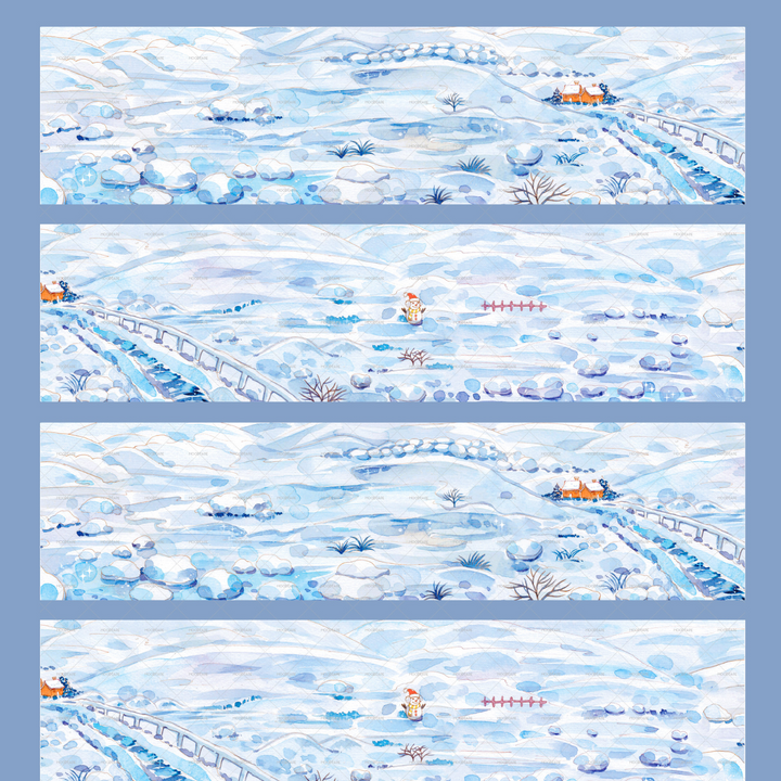 Nature PET Tape Frozen Trail Journal