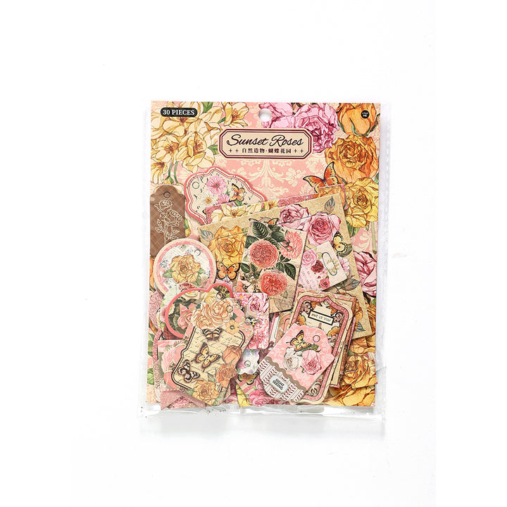 Nature Series Label Paper Botanical Design for DIY Crafts