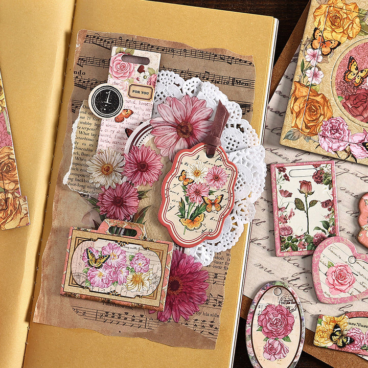 Nature Series Label Paper Butterfly Design for DIY Projects