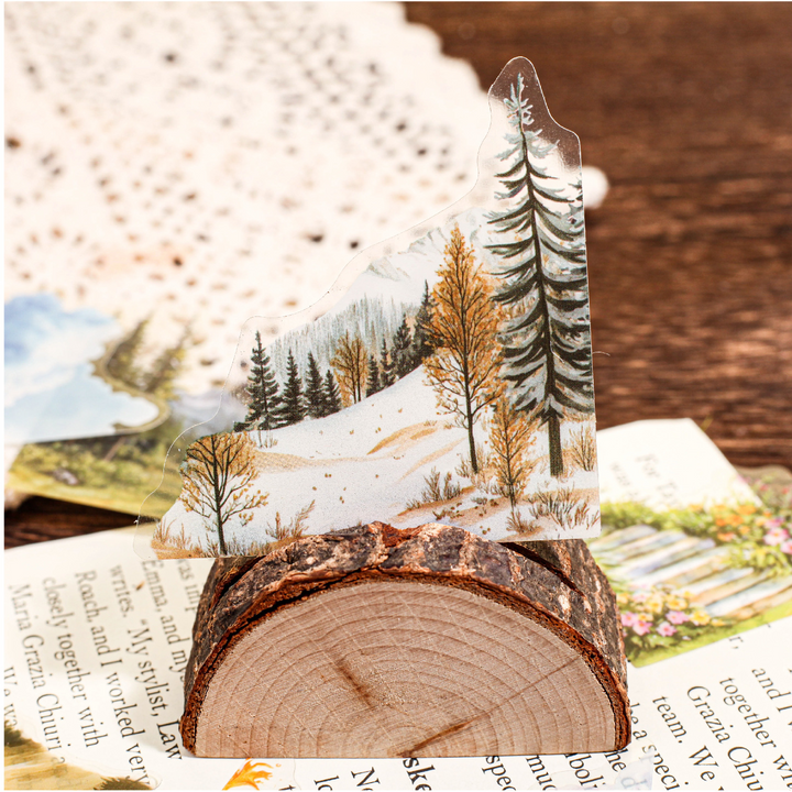 Nature Series PET Stickers Floral Forest Sky Ocean Elements