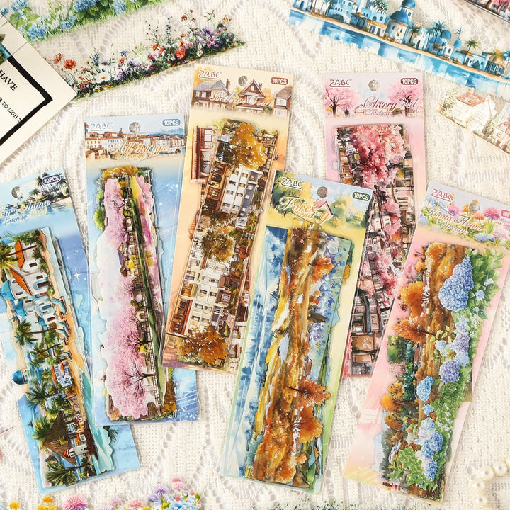 Nature Stickers Thought of Lin romantic scenery