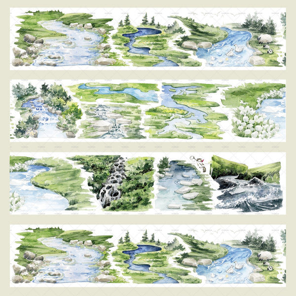 Nature Tape Little Stream Countryside