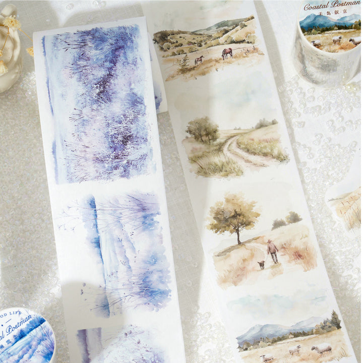 Nature Washi All Over the Mountain Breeze Aesthetic Scrapbooking Supply