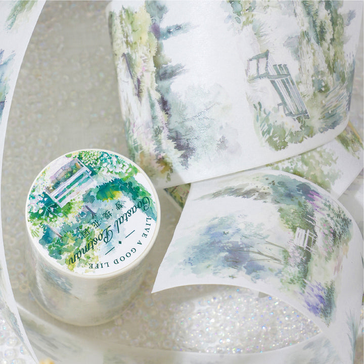 Nature Washi All Over the Mountain Breeze Collage Landscape Material
