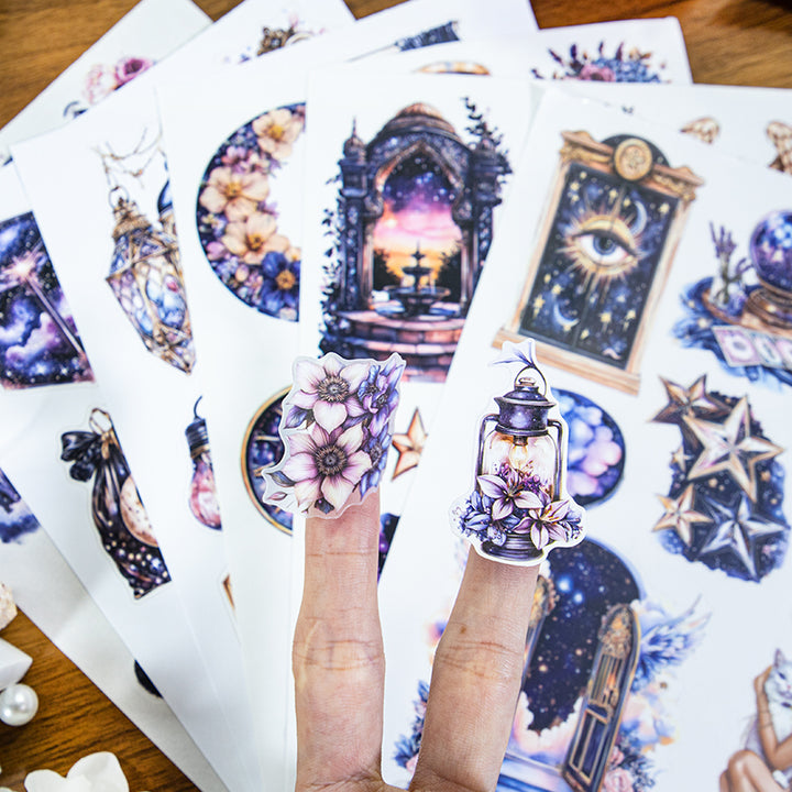 Nightfall Characters PET Stickers for Storytelling Journals