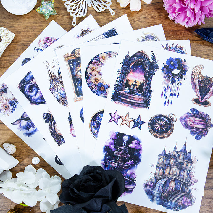 Nightfall Island Vibe Stickers Perfect for Mood Boards